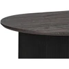 Beliani Valgomojo stalas SAVORY juodas 180 cm 90 cm