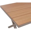 Beliani Sodo stalas TIANO 160 cm 90 cm metalinis smėlio ir pilkos spalvos