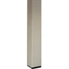Beliani Sodo stalas VERNIO 180 cm 90 cm metalinis juodas/sidabrinis