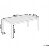 Beliani Sodo stalas VERNIO 180 cm 90 cm metalinis rudas/juodas