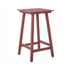 Beliani Sodo baro stalas ADIRONDACK 60 cm 59 cm sintetinis audinys raudonas