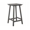 Beliani Barinis sodo staliukas ADIRONDACK 60 cm 59 cm sintetinė medžiaga tamsiai pilkas