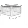 Beliani Sodo kavos staliukas CESENATICO 67x67 cm, natūralus rotangas