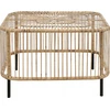 Beliani Sodo kavos staliukas CESENATICO 67x67 cm, natūralus rotangas