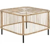 Beliani Sodo kavos staliukas CESENATICO 67x67 cm, natūralus rotangas