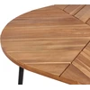 Beliani Sodo stalas VARENNA 106 cm 103 cm akacijos mediena rudas