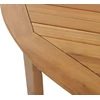 Beliani Sodo stalas TOLVE 150 cm 150 cm Acacia Wood Ruda