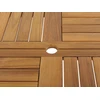 Beliani Sodo stalas TOLVE 150 cm 150 cm Acacia Wood Ruda