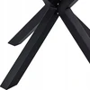 Beliani Sodo stalas MALETTO 120 cm, stiklinis, juodas