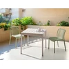 Beliani Sodo stalas BARTICA 81 cm x 84 cm, smėlio spalvos