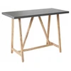 Beliani Sodo baro stalas TALAMONE 140 cm 70 cm pilkas