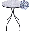 Beliani Bistro staliukas CAMPRENA 60 cm 60 cm metalinis juodas