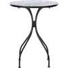 Beliani Bistro staliukas CAMPRENA 60 cm 60 cm metalinis juodas