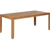Beliani Sodo stalas BARATTI 180 cm 90 cm akacijos mediena rudas