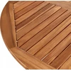 Beliani Sodo stalas AGELLO 120 cm 120 cm Akacijos mediena Ruda