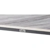 Beliani Sodo stalas RODALLO 160 cm 90 cm akmuo pilkas marmuras
