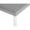 Beliani Išskleidžiamas sodo stalas PERETA 175/255 cm 100 cm metalinis, šviesiai pilkas