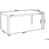 Beliani Sodo stalas CATANIA 160 cm 91 cm stiklas smėlio spalvos