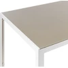 Beliani Sodo stalas CATANIA 160 cm 91 cm stiklas smėlio spalvos