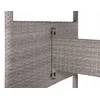 Beliani Sodo stalas VITERBO 145 cm 80 cm, stiklas, šviesiai pilkas