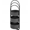 Beliani Gėlių stovas COLUTENA metalinis 56 cm juodas