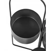 Beliani Gėlių stovas COLUTENA metalinis 56 cm juodas