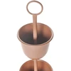 Beliani Gėlių stovas RENGE 28 cm rudas metalinis