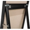 Beliani Pastatomas veidrodis TORCY 140 cm, juodas