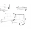 Beliani Trivietė išlankstoma sofa ESSVIK šviesiai žalia