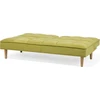 Beliani Trivietė sofa-lova SILJAN alyvuogių spalvos
