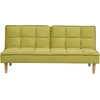 Beliani Trivietė sofa-lova SILJAN alyvuogių spalvos