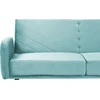 Beliani Išskleidžiama 3 vietų sofa SENJA, veliūrinė, mėlyna