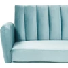 Beliani Išskleidžiama 3 vietų sofa VIMMERBY mėlyno aksomo