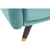 Beliani Išskleidžiama 3 vietų sofa SENJA, veliūrinė, mėlyna