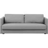Beliani Išskleidžiama 3 vietų sofa EKSJO šviesiai pilka su patalynės dėže