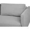 Beliani Išskleidžiama 3 vietų sofa EKSJO šviesiai pilka su patalynės dėže