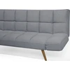 Beliani Dvivietė sofa-lova INGARO Pilka