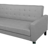 Beliani Trivietė išskleidžiama sofa VEHKOO šviesiai pilkos spalvos