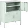 Beliani Biuro spintelė HOLBECK, metalinė, žalia