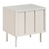 Beliani Naktinis stalelis CLUNES šviesiai smėlio spalvos