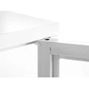Beliani Vitrina NEWPORT, Metalinė, 115 cm, Balta