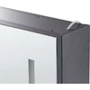 Beliani Pakabinama vonios spintelė su LED veidrodžiu CHABUNCO 60 cm 60 cm juoda