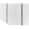 Beliani Pakabinama vonios spintelė su LED veidrodžiu CHABUNCO 60 cm 60 cm juoda