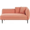 Beliani Dešininė gulto sofa CHEVANNES Boucle persiko spalvos