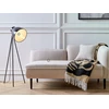 Sofa Beliani Dešininė šezlongo kėdė CHEVANNES Boucle šviesiai smėlio spalvos