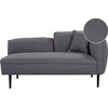 Sofa Beliani Dešininis gultas CHEVANNES Boucle tamsiai pilkas