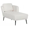 Sofa Beliani Kairysis gultas ARTHEZE Boucle, kreminės baltos spalvos