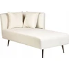 Sofa Beliani Kairysis šezlongas RIOM baltas