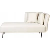 Sofa Beliani Dešininis šezlongas RIOM, baltas