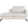 Beliani Dešininė šezlongo sofa SIEVOZ šviesiai smėlio spalvos